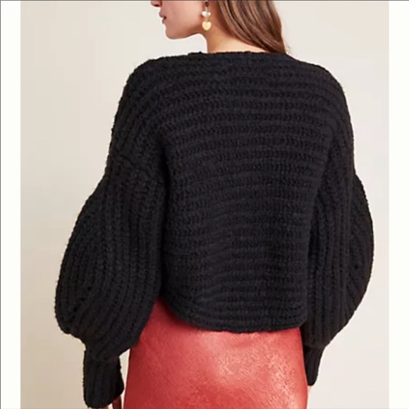 Anthropologie WoolAlpaca Blend Cropped Cardigan - Picture 2 of 3